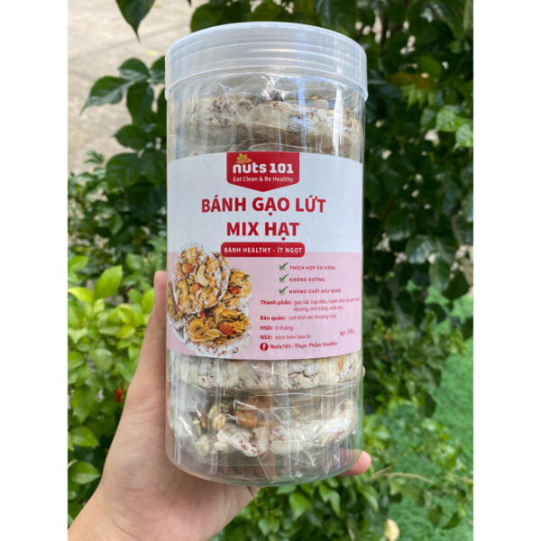 Bánh gạo lứt mix hạt - Hình ảnh 2