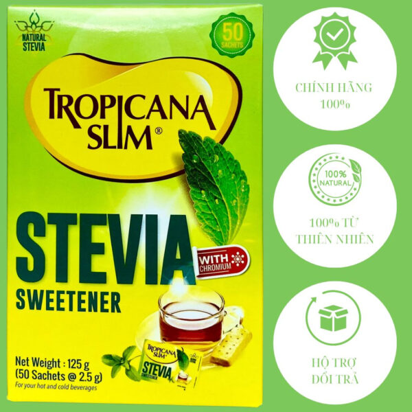 Đường kiêng lá cỏ ngọt STEVIA TROPICANA SLIM